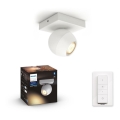 Philips - LED dimmbares Einbauleuchte Hue BUCKRAM 1xGU10/5W/230V + Fernbedienung