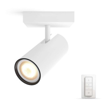 Philips - LED dimmbares Spotlicht Hue BURATTO 1xGU10/5,5W + Fernbedienung