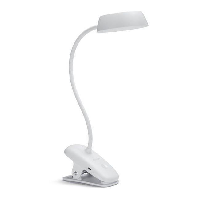 Philips - LED-Dimmleuchte mit Clip DONUTCLIP LED/3W/5V 1200 mAh CRI 90 Weiß