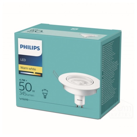 Philips - LED Einbauleuchte 1xGU10/4,7W/230V 2700K