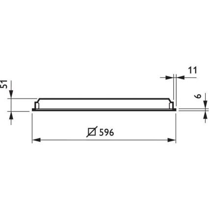 Philips TBS165 G 4xTL5-14W/840 HF C3 PIP - LED-Einbauleuchte 4xG5-TL5/14W/230V