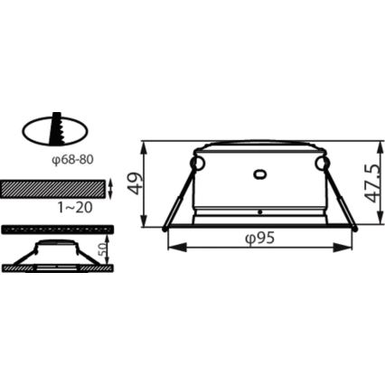 Philips - LED-Einbauleuchte LED/3,5W/230V 4000K