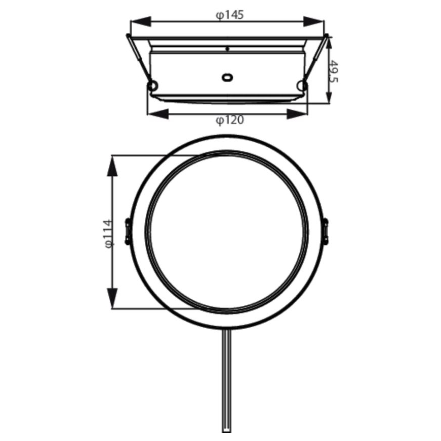 Philips - LED-Einbauleuchte LED/4,8W/230V 3000K