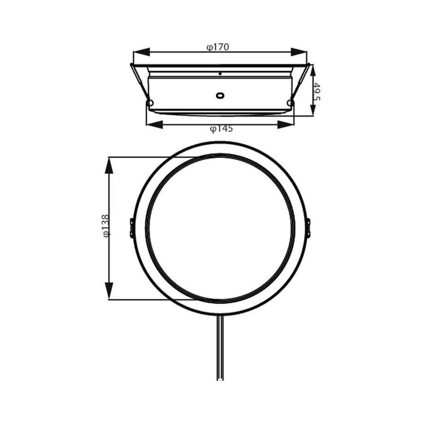 Philips - LED-Einbauleuchte LED/6,5W/230V 3000K