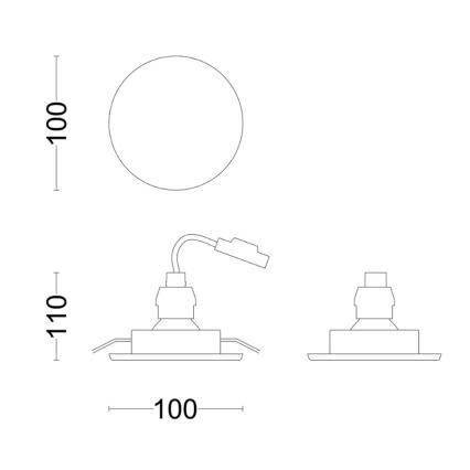 Philips - LED-Einbauleuchte für Badezimmer FRESCO LED/4,6W/230V IP23