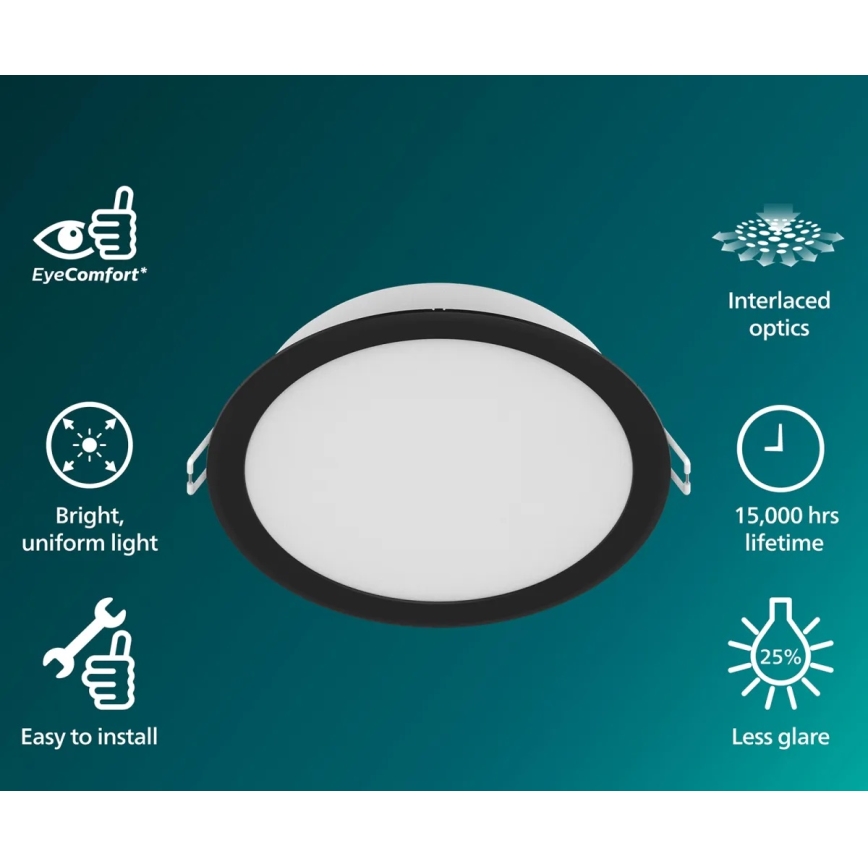 Philips - LED-Einbauleuchte MESON LED/16,5W/230V 3000K