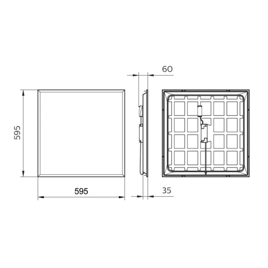 Philips - LED-Einbaupanel LEDINAIRE LED/34W/230V 60x60 cm 4000K
