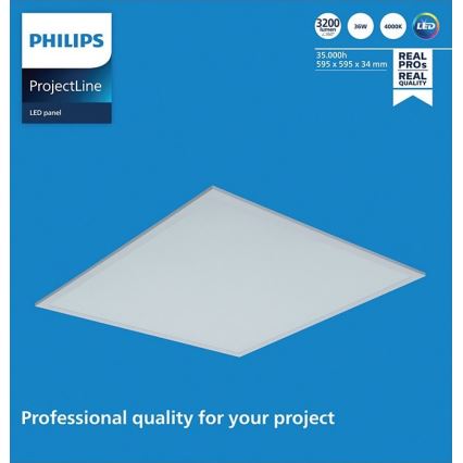 Philips - LED-Einbaupanel PROJECTLINE LED/36W/230V 59,5x59,5 cm