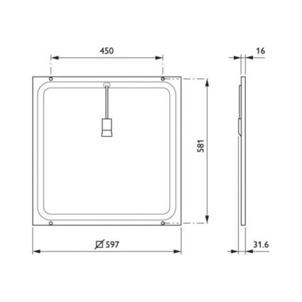 Philips - LED-Einbauplatte CORELINE LED/33W/230V 4000K IP44