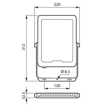 Philips - LED-Flutlicht LED/100W/230V 4000K IP65