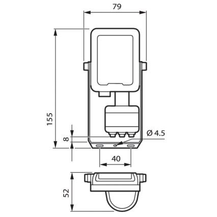 Philips - LED-Flutlicht mit Sensor LED/10W/230V 3000K IP65