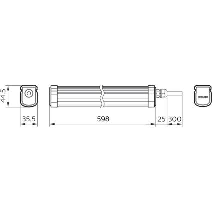 Philips – LED-Hochleistungsleuchte PROJECTLINE LED/17W/230V IP65