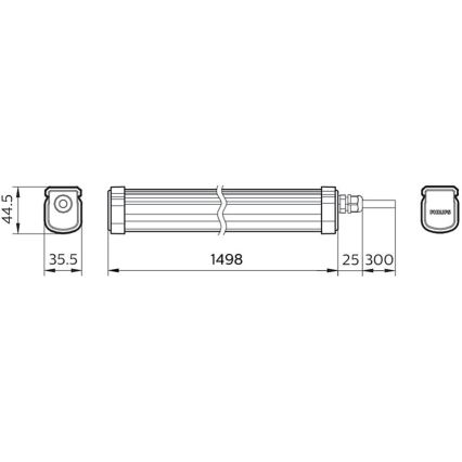 Philips – LED-Hochleistungsleuchte PROJECTLINE LED/54W/230V IP65