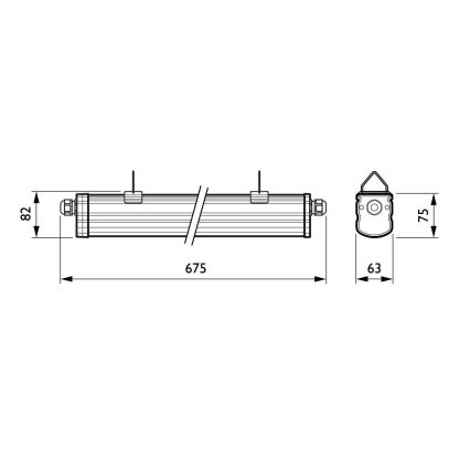 Philips - LED-Industrieleuchte LEDINAIRE LED/19W/230V IP65