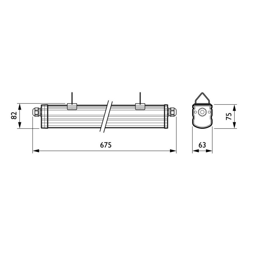 Philips - LED-Industrieleuchte LEDINAIRE LED/19W/230V IP65