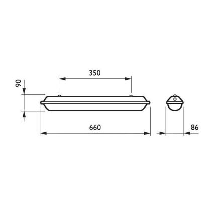 Philips - LED-Industrieleuchten 1xG13/18W/230V IP65
