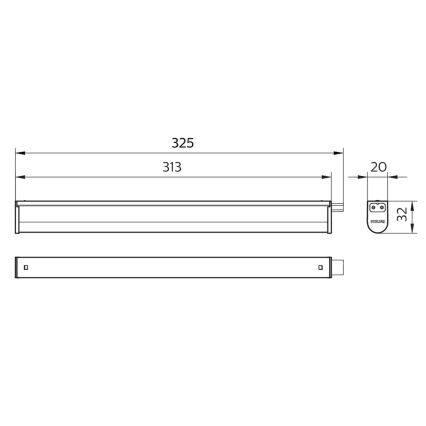 Philips - LED-Küchenunterbauleuchte PROJECTLINE LED/3,4W/230V 3000/4000/6500K