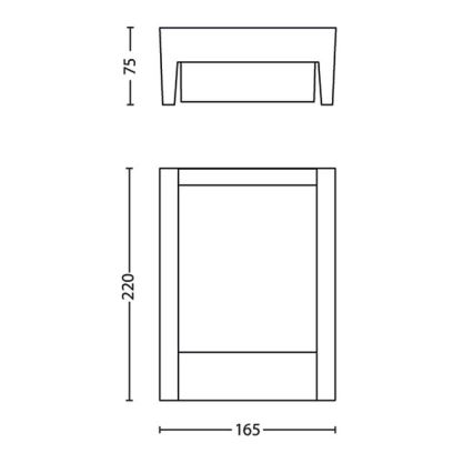 Philips - LED-Outdoor-Wandleuchte LED/3,8W/230V 3000K IP44