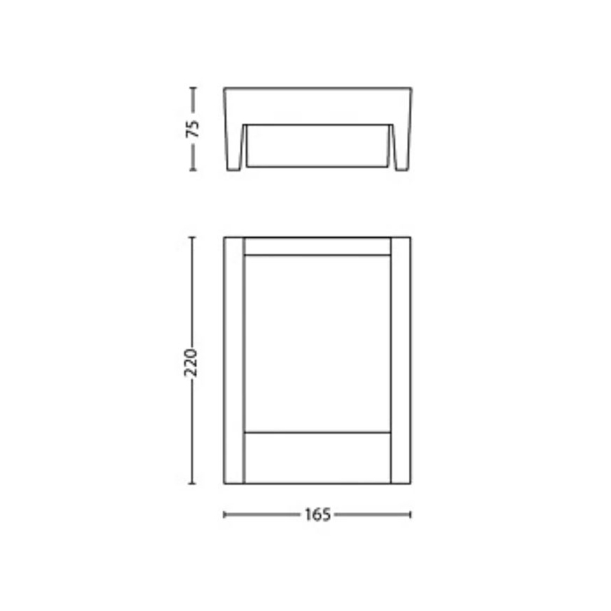 Philips - LED-Outdoor-Wandleuchte ARBOUR LED/3,8W/230V 2700K IP44