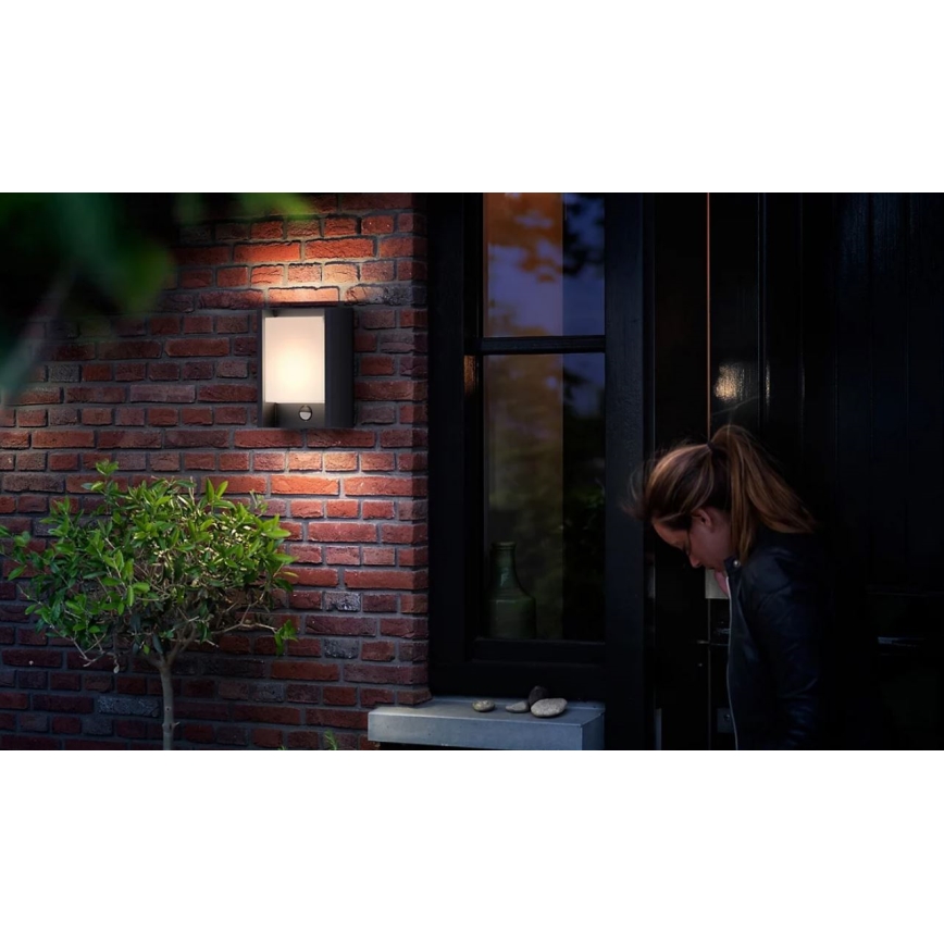 Philips - LED Outdoor-Wandleuchte mit Sensor ARBOUR LED/3,8W/230V 2700K IP44
