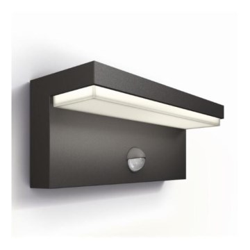 Philips - LED-Outdoor-Wandleuchte mit Sensor BUSTAN LED/3,8W/230V 2700K IP44