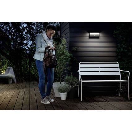 Philips - LED-Outdoor-Wandleuchte mit Sensor BUSTAN LED/3,8W/230V 2700K IP44