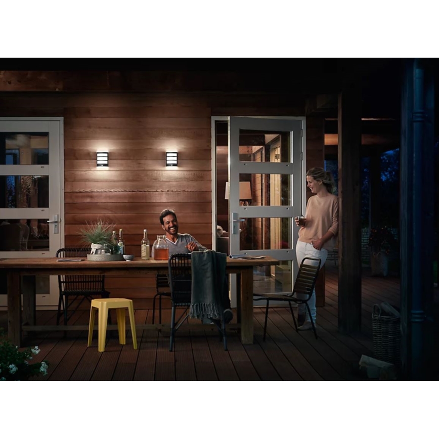 Philips - LED-Outdoor-Wandleuchte mit Sensor PYTHON LED/3,8W/230V IP44
