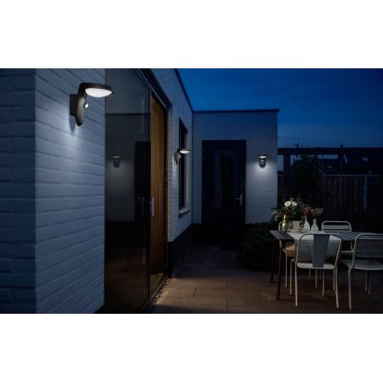 Philips – LED-Outdoor-Wandleuchte mit Sensor LED/9W/230V 4000K IP44