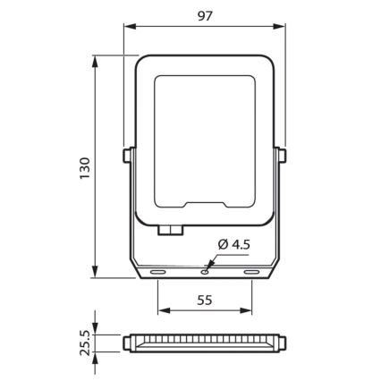 Philips - LED-Reflektor LED/20W/230V 4000K IP65