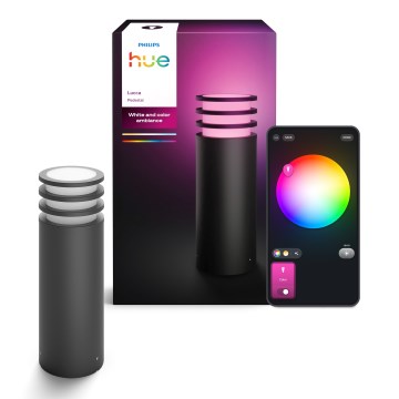 Philips - LED RGB dimmbare Außenleuchte Hue LUCCA 1xE27/8,1W/230V 40 cm 1000-20000K IP44