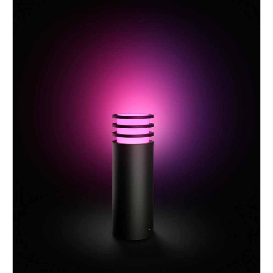 Philips - LED RGB dimmbare Außenleuchte Hue LUCCA 1xE27/8,1W/230V 25 cm 1000-20000K IP44