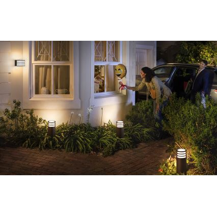 Philips - LED RGB dimmbare Außenleuchte Hue LUCCA 1xE27/8,1W/230V 25 cm 1000-20000K IP44