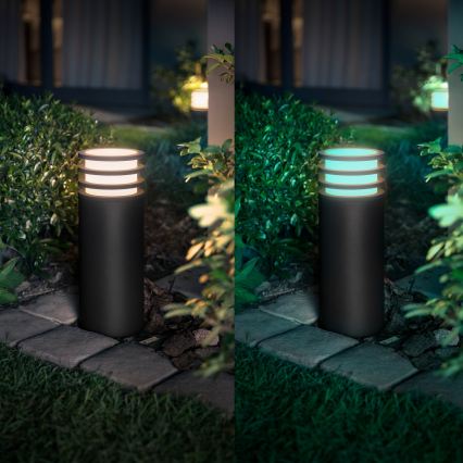 Philips - LED RGB dimmbare Außenleuchte Hue LUCCA 1xE27/8,1W/230V 25 cm 1000-20000K IP44
