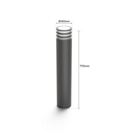 Philips - Hue LUCCA LED-RGB Außenleuchte, dimmbar, 1xE27/8,1W/230V, 77 cm, 1000-20000K, IP44