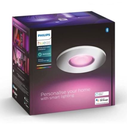 Philips - LED RGB dimmbare Badezimmerleuchte Hue XAMENTO 1xGU10/5,7W/230V IP44 2000-6500K