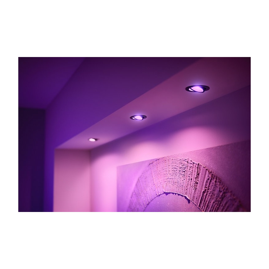Philips - LED RGB dimmbare Einbauleuchte Hue CENTURA 1xGU10/5,7W/230V 2000-6500