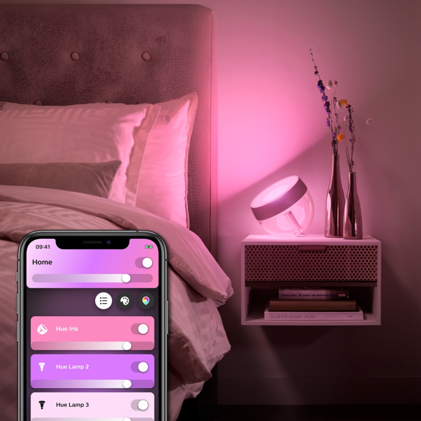 Philips - LED RGB Tischlampe Hue IRIS LED/10W/230V rosa