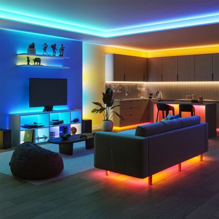Philips - LED RGBIC dimmbarer LED-Streifen SMART STRIP 10m LED/43W/230V 2700-6500K Wi-Fi