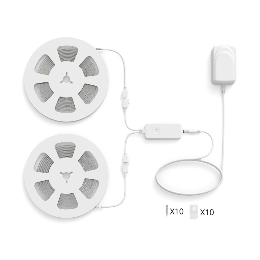 Philips - RGBIC-LED, dimmbarer LED-Streifen SMART STRIP 2x5m LED/21W/230V 2700-6500K Wi-Fi