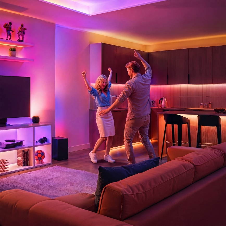 Philips - LED RGBIC dimmbarer LED-Streifen SMART STRIP 3m LED/13W/230V 2700-6500K Wi-Fi