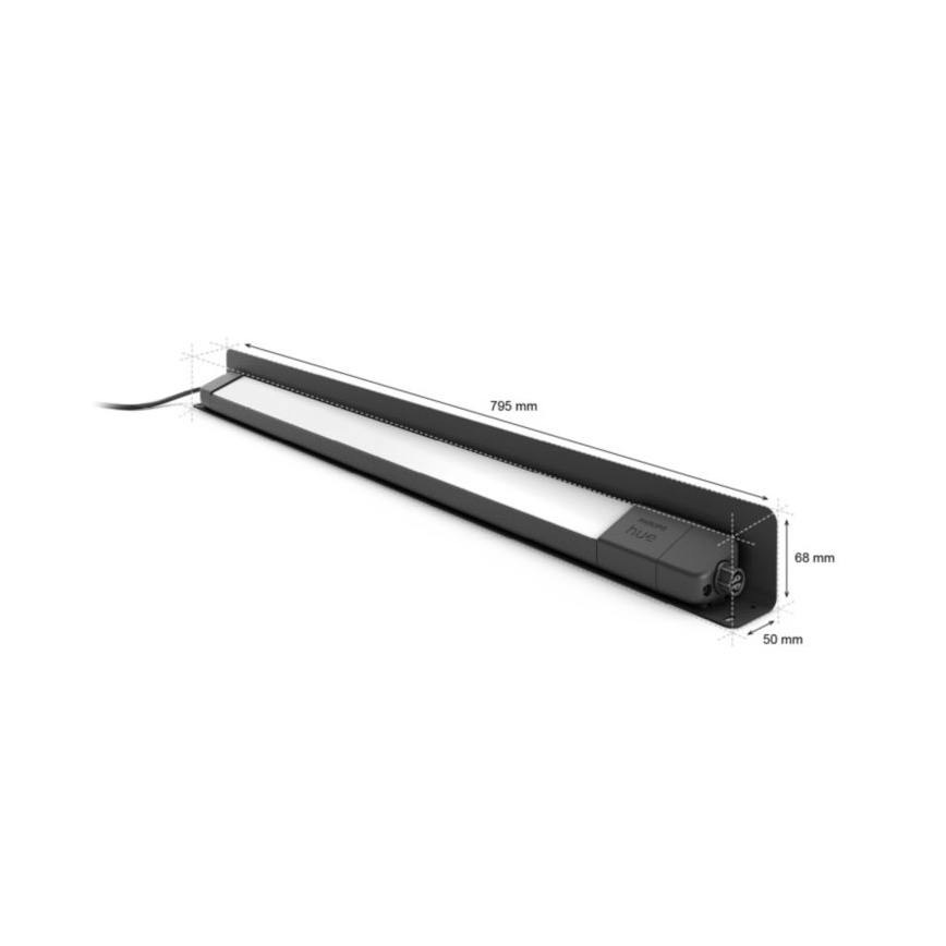 Philips - Dimmbare LED-RGBW-Außenleuchte Hue White und Color Ambiance LED/20W/24V IP65