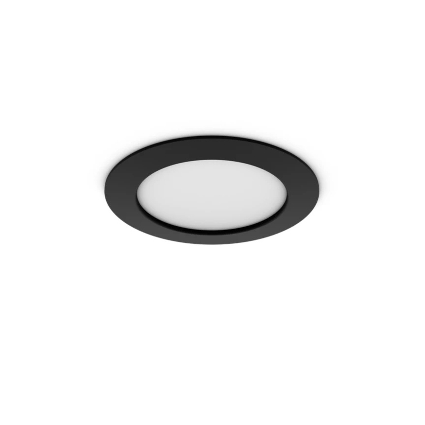 Philips - LED RGBW dimmbare Badezimmer-Einbauleuchte Hue SLIM LED/12W/230V 1000-20000K schwarz IP44