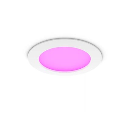Philips - Dimmbare RGBW-LED-Einbauleuchte für Badezimmer Hue SLIM LED/12W/230V 1000-20000K weiß IP44