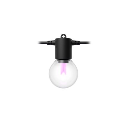 Philips - LED RGBW dimmbare Außen-Lichterkette Hue FESTAVIA 10xLED 7m IP65