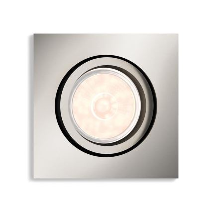 Philips - LED RGBW dimmbare Einbauleuchte DONEGAL 1xGU10/4,8W/230V + Fernbedienung