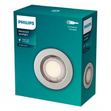 Philips - LED RGBW dimmbare Einbauleuchte PERIDOT 1xGU10/6W/230V silber + Fernbedienung