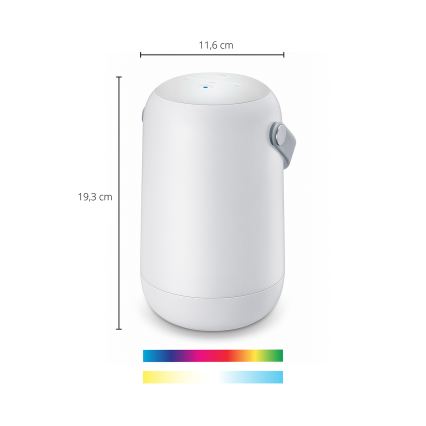 Philips - dimmbare, tragbare Touch-Tischlampe LED RGBW SMART LED/13,5W/3,6V 2200-6500K Wi-Fi 1800 mAh