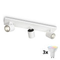 Philips - LED RGBW dimmbarer Deckenspot RUNNER 3xGU10/6,5W/230V 2700-6500K weiß