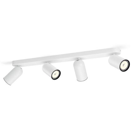 Philips - RGBW-LED dimmbarer Einbaustrahler PONGEE 4xGU10/4,9W/230V 2700-6500K weiß