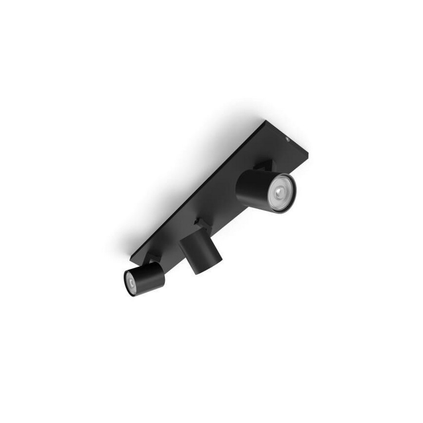 Philips - LED RGBW dimmbarer Einbaustrahler RUNNER 3xGU10/6,5W/230V 2700-6500K schwarz